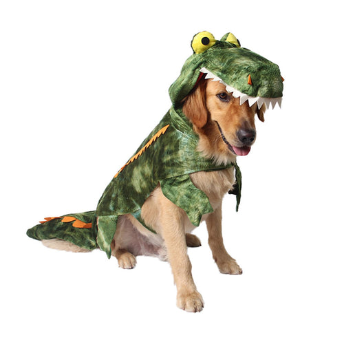 Crocodile Dog Costume · Green