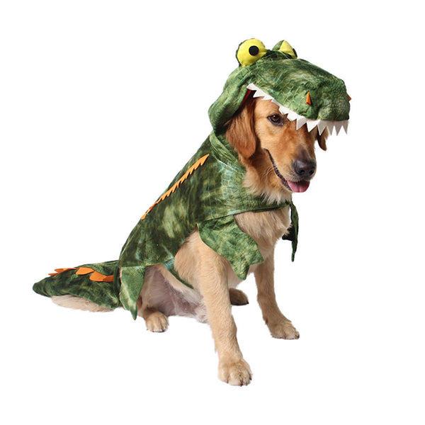 Crocodile Dog Costume · Green