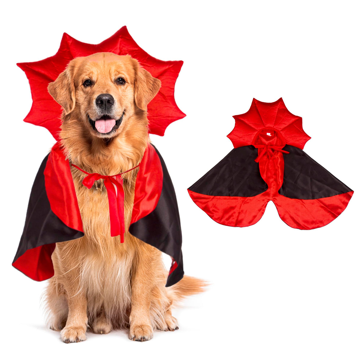 Vampire Cape for Dogs · Black & Red